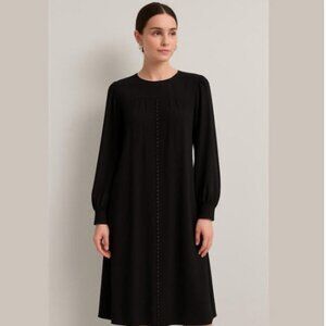 Vintage Black Long Sleeve Maxi Dress by Lorraine Beauchamp Size 10